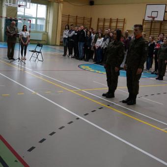 Ślubowanie klasy z innowacją wojskową 2019