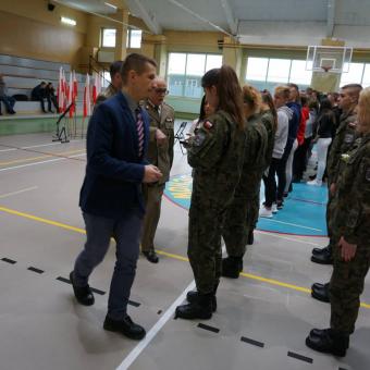 Ślubowanie klasy z innowacją wojskową 2019