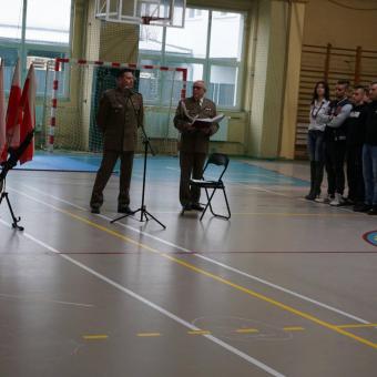 Ślubowanie klasy z innowacją wojskową 2019