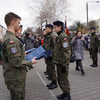 Ślubowanie klas z innowacją wojskową