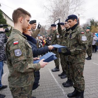 Ślubowanie klas z innowacją wojskową