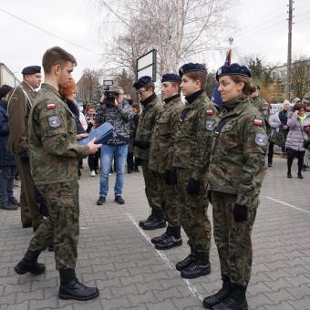 Ślubowanie klas z innowacją wojskową