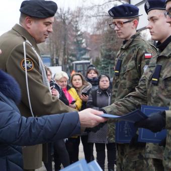 Ślubowanie klas z innowacją wojskową
