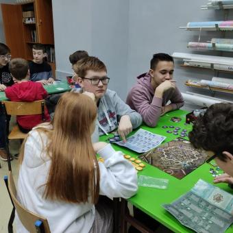 Zajęcia Klubu Gier Planszowych Zagroda