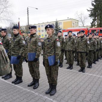 Ślubowanie klas z innowacją wojskową